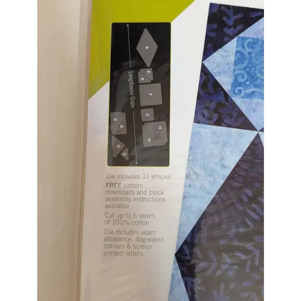 AccuQuilt GO Storm at Sea 12 Finished Die 55221, Fabric Cutter Quilt Block